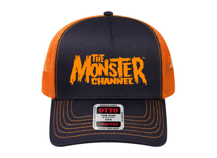 The Monster Channel Classic Trucker Hat (HALLOWEEN ORANGE)