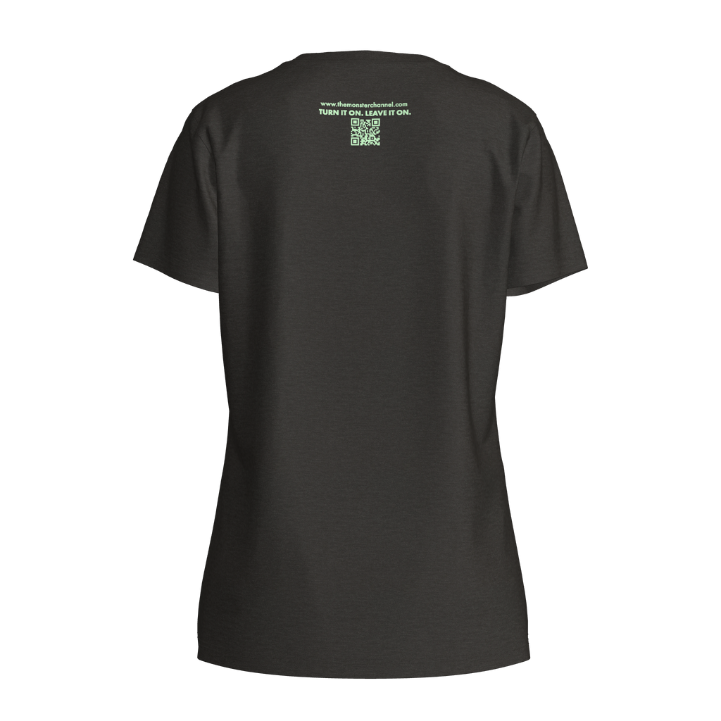 The Monster Channel Original Logo Women’s Glow-in-the-Dark T-Shirt