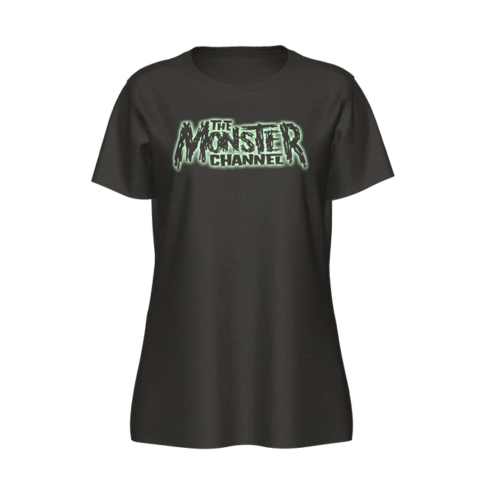 The Monster Channel Original Logo Women’s Glow-in-the-Dark T-Shirt
